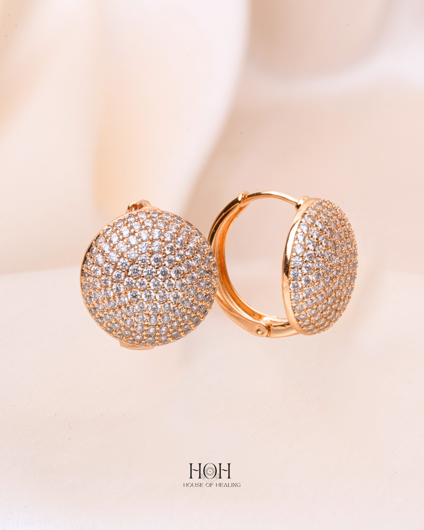 The Dome Pavé Huggie
