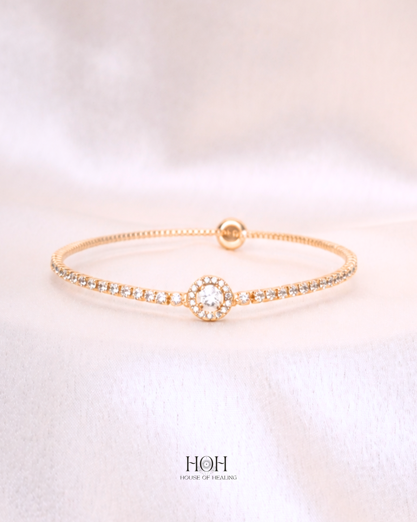 The Halo Solitaire Bracelet