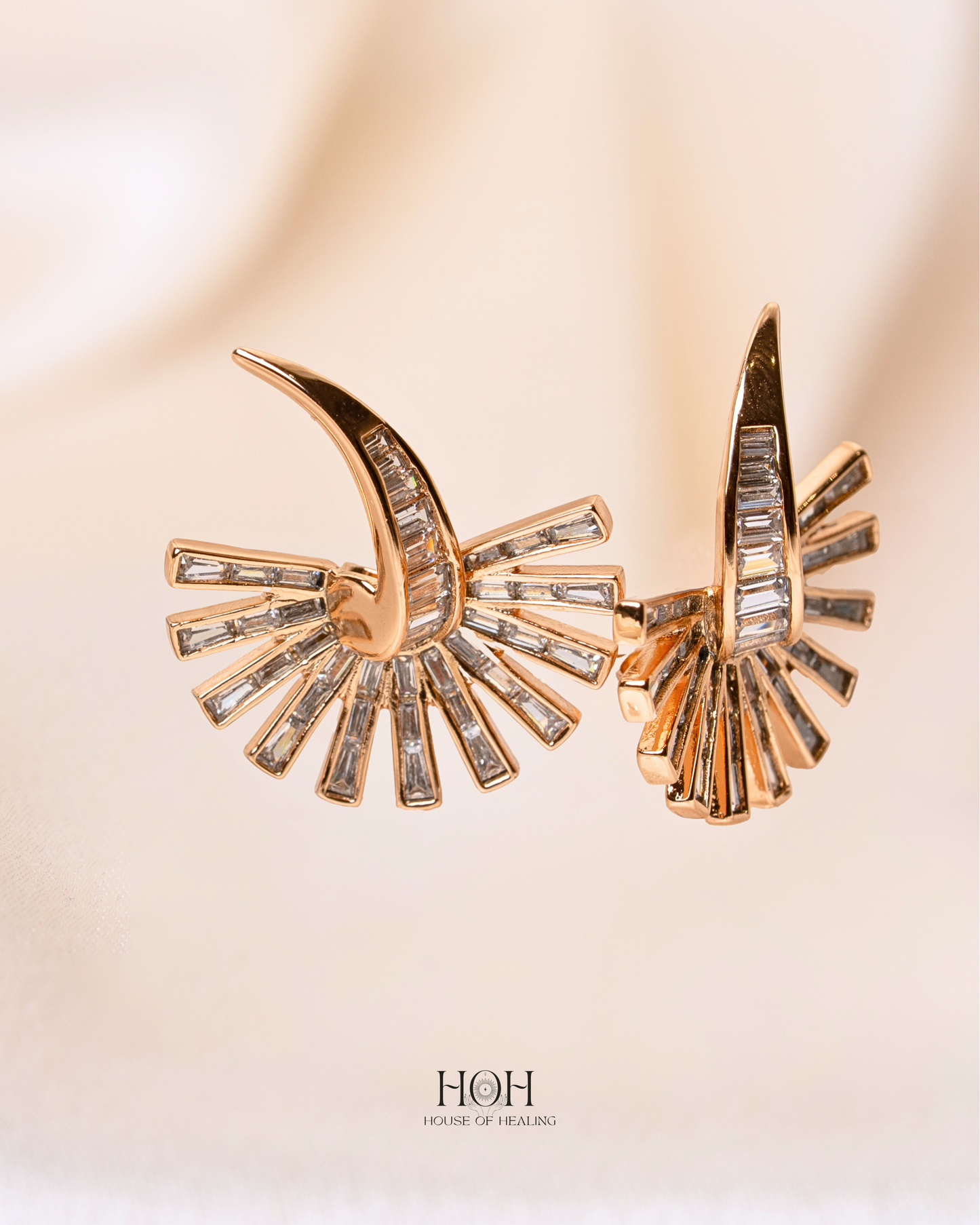 The Flare Baguette Earring
