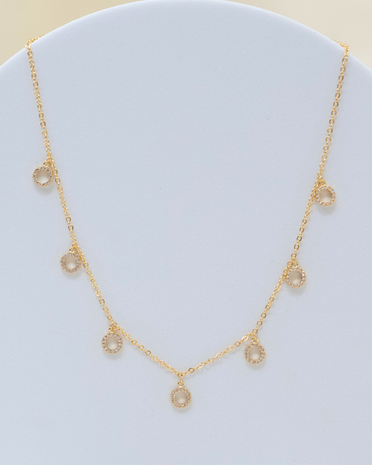 The Halo Drop Necklace