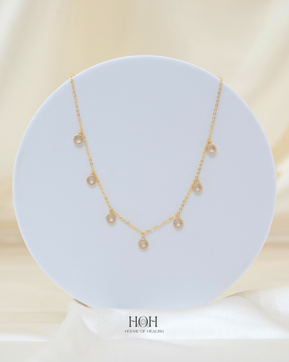 The Halo Drop Necklace