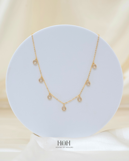 The Halo Drop Necklace