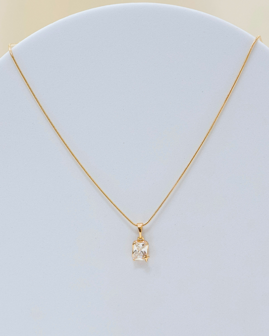 The Emerald-Cut Solitaire Pendant