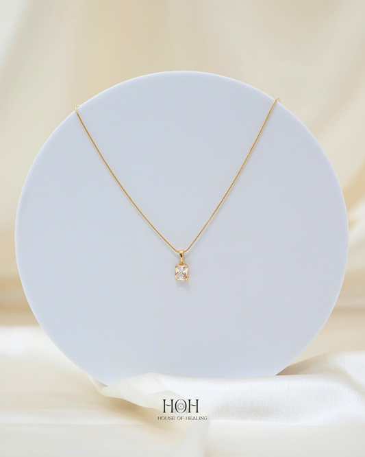 The Emerald-Cut Solitaire Pendant