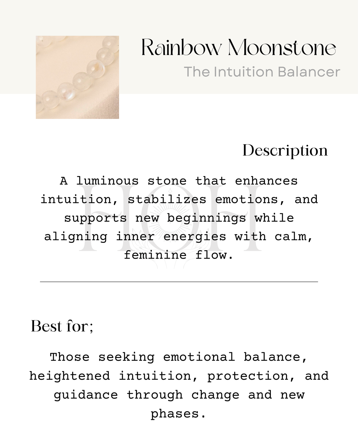Rainbow Moonstone