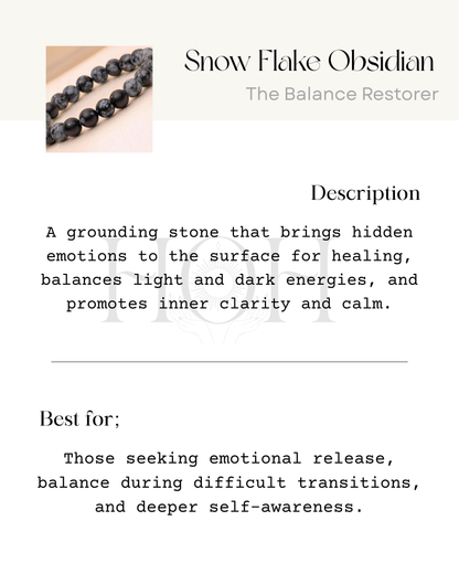 Snow Flake Obsidian